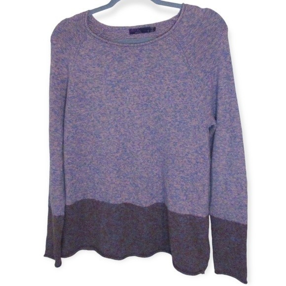 Prana Astrid Colorblock Side Zip Sweater Cotton - Picture 2 of 6